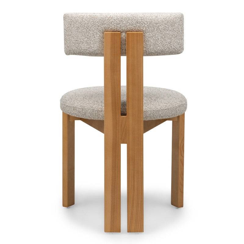 Stuhl MARTIN beige-cremefarben Naturholz