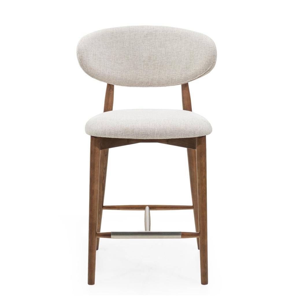 Barhocker MIRALI Beige und Braun