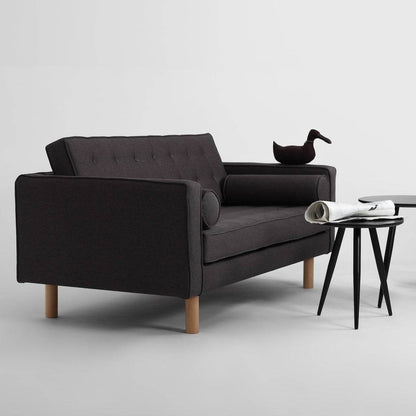 Divano 2 Posti TOPIC WOOD Carbone Naturale