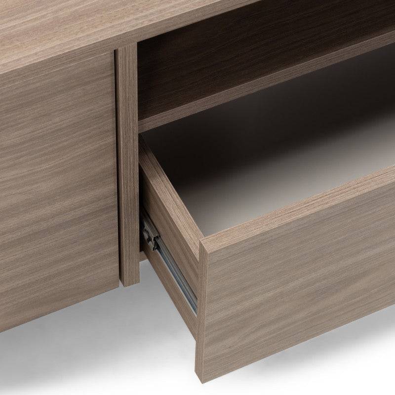TV-Schrank ANSO mit zwei Türen und Schublade, Perl-Eiche