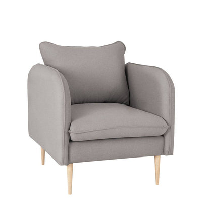 Poltrona POSH WOOD - Acciaio, Naturale
