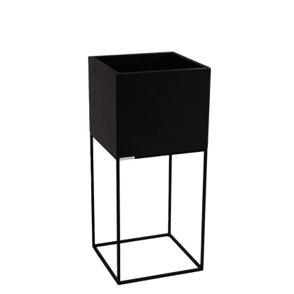 Vaso Flowerpot PALMUS METAL 80x35x35 - Nero