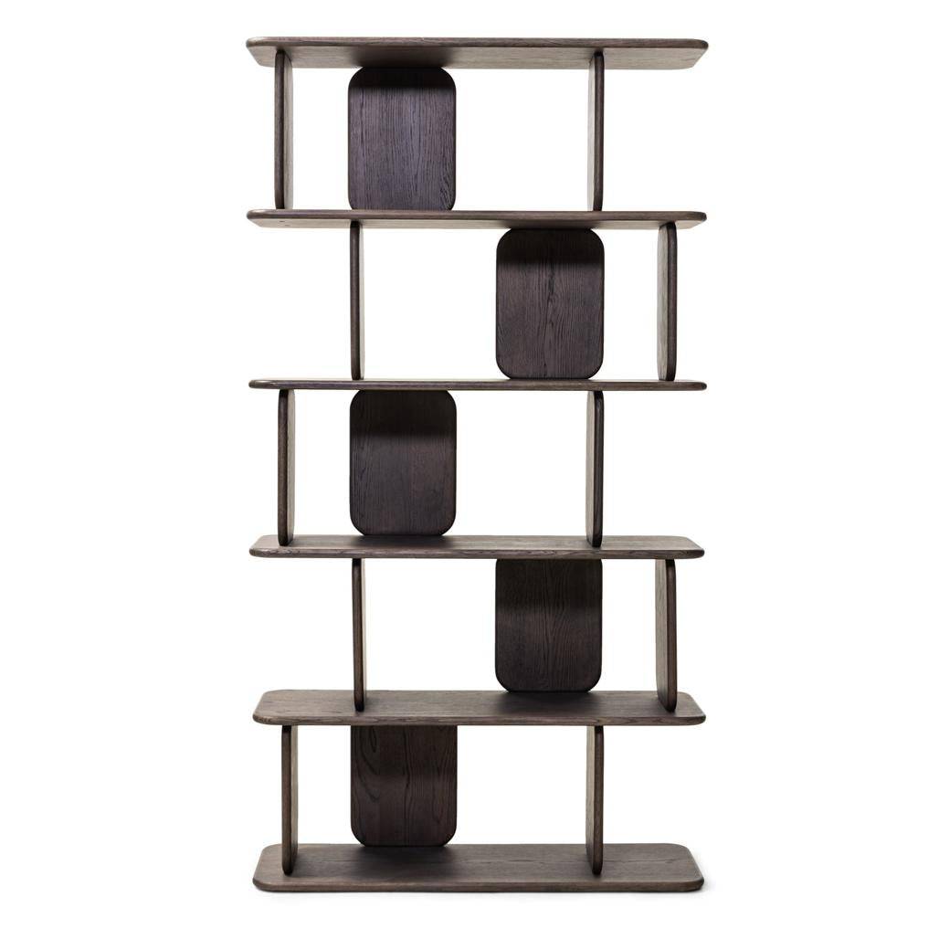 Scaffale arrotondato SALA, marrone espresso