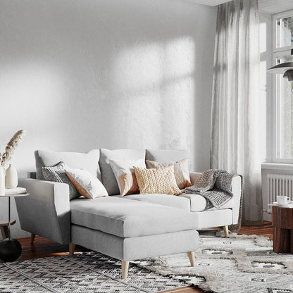 Ecksofa LOVER L - Platin