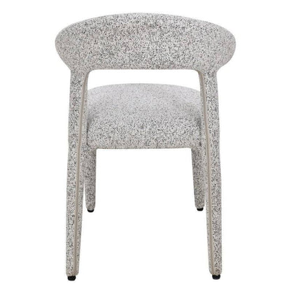 Sedia imbottita IROKIH, melange beige-grigio