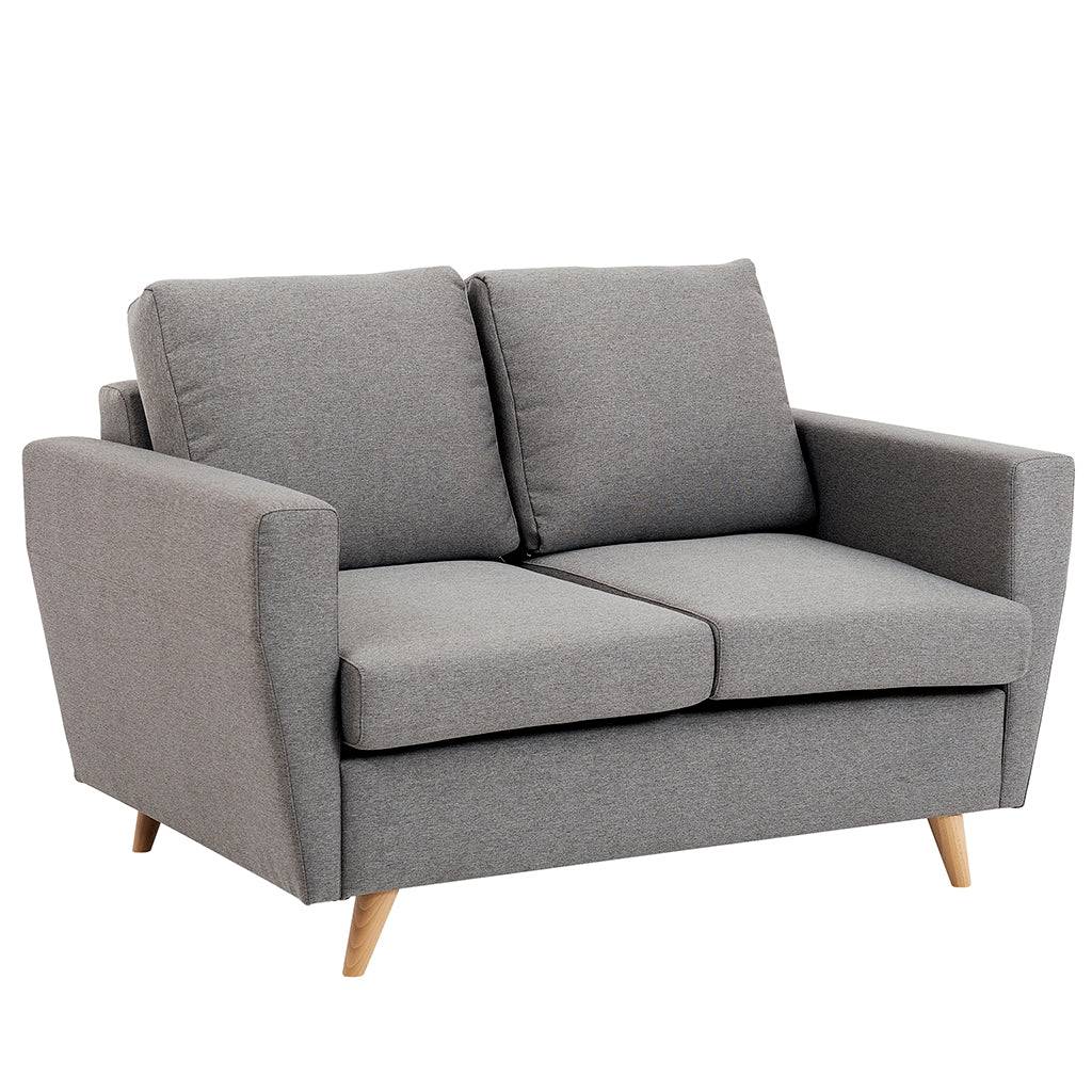 Sofa LOVER 2-Sitzer – Stahl, Natur