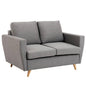LOVER 2-seater sofa - Steel, natural