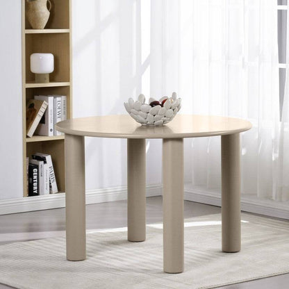 Tavolo Rotondo OKIJ Beige Scuro Diametro 110 cm