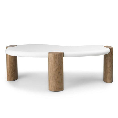 Tisch OBUO 125 cm Weiß Nussbaum