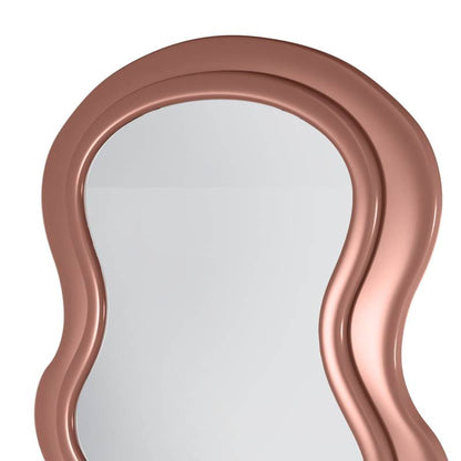 Specchio SELLEG 177x75 cm, forma organica, beige mousse