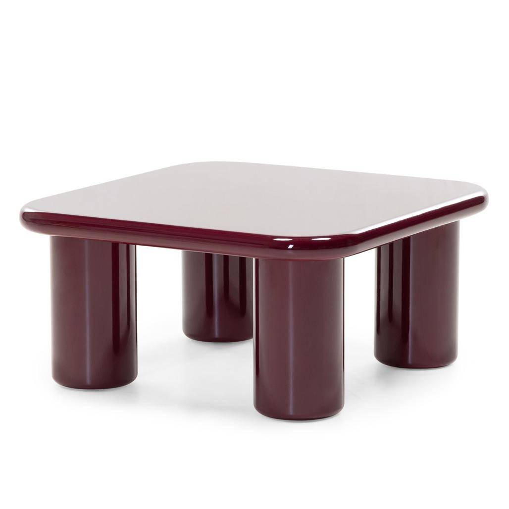 Couchtisch MURIEN 70 cm, Bordeaux/Kirsche