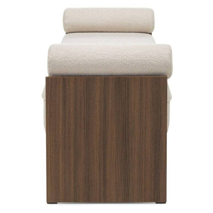 Panchetta FOPPO Bouclé Beige Chiaro, Noce Wisconsin