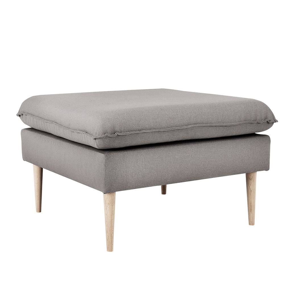 Pouf POSH WOOD – Stahl, Naturholz