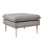 Pouf POSH WOOD - Acciaio, Legno Naturale