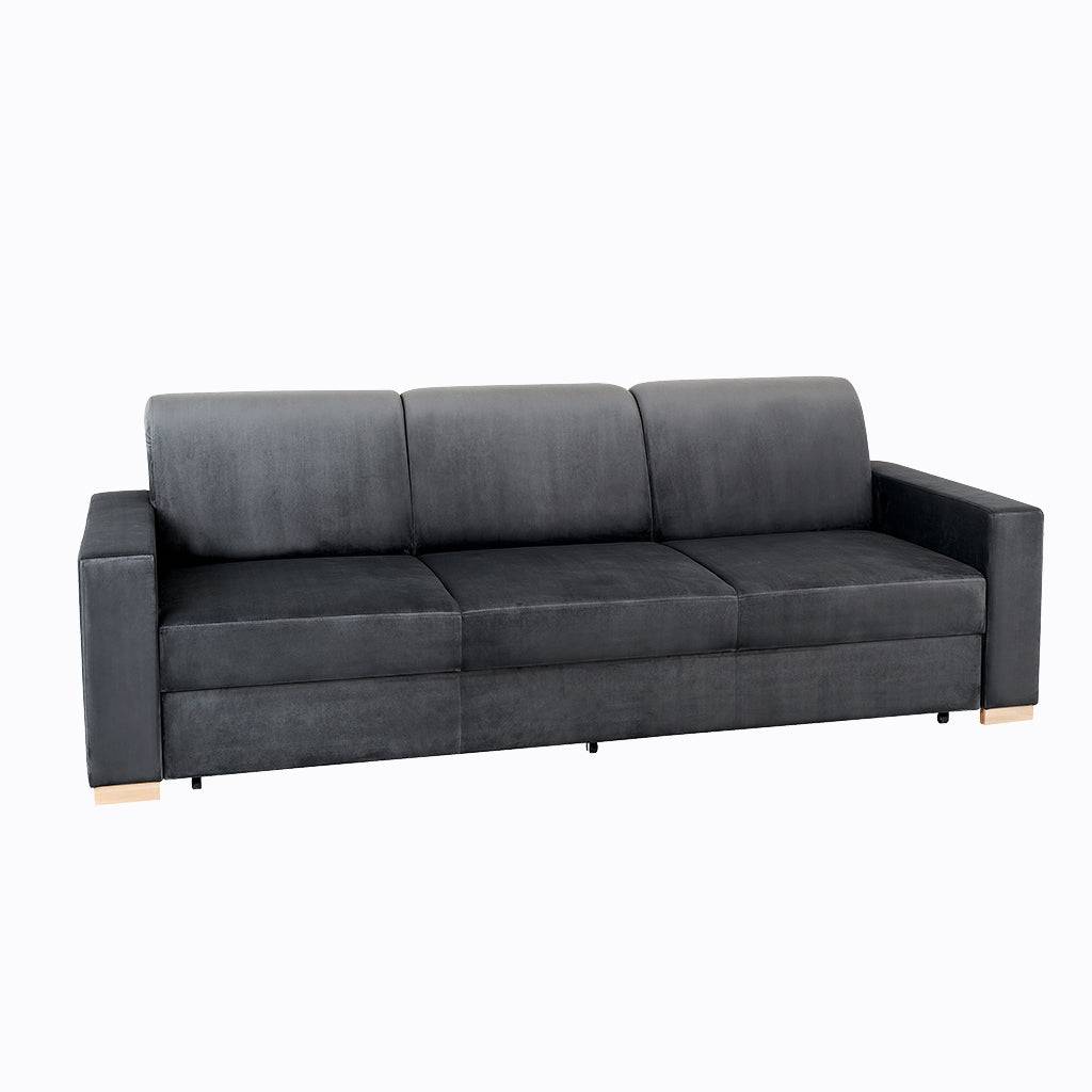 Divano letto STABLE 3 posti - grigio lilla, naturale
