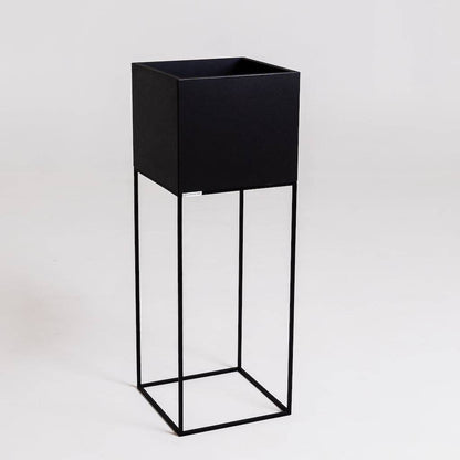 Pflanzkübel PALMUS METAL 100x35x35 - schwarz