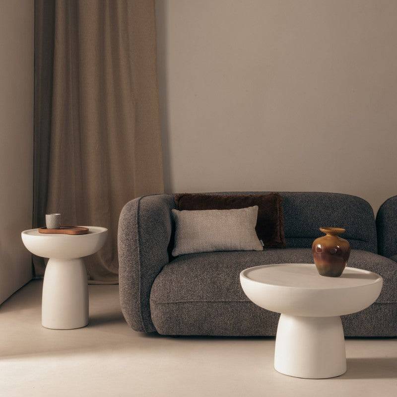 LORENSI Couchtisch 60 cm, beige, matt lackiert