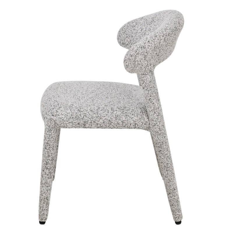 Sedia imbottita IROKIH, melange beige-grigio