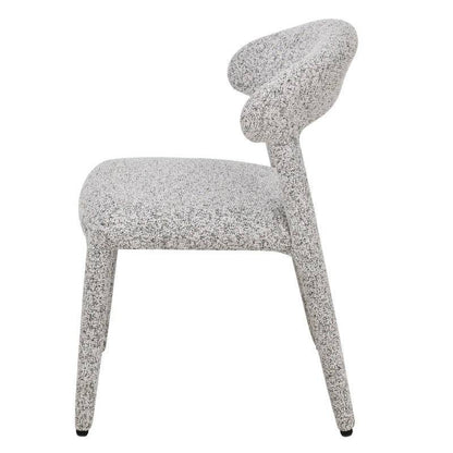 Sedia imbottita IROKIH, melange beige-grigio