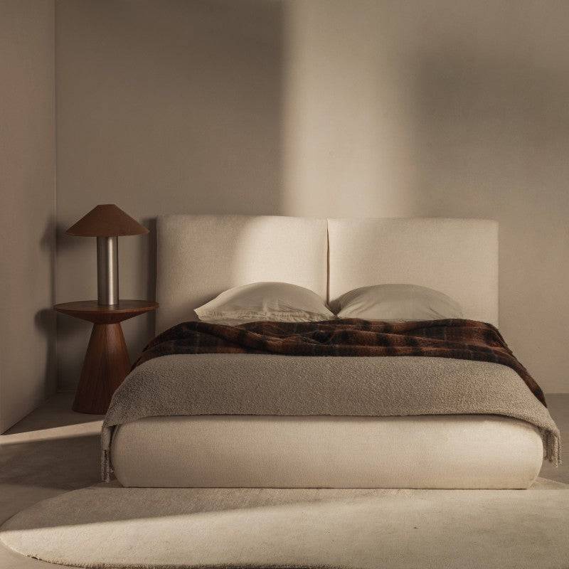Letto UNAR imbottito 180x200 cm, beige