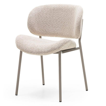 Polsterstuhl SUKRA, Beige, Bouclé