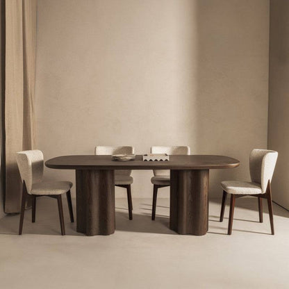 Esstisch JAKKO 200x100 cm, Nussbaum dunkel