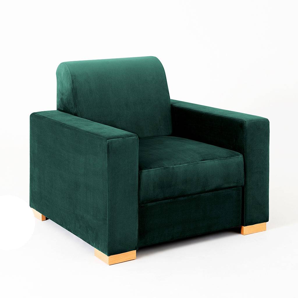Poltrona STABLE - Avocado, Legno Naturale
