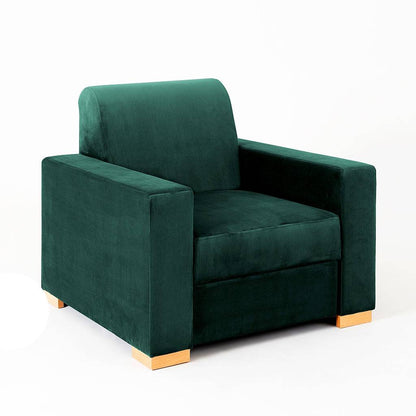 Poltrona STABLE - Avocado, Legno Naturale