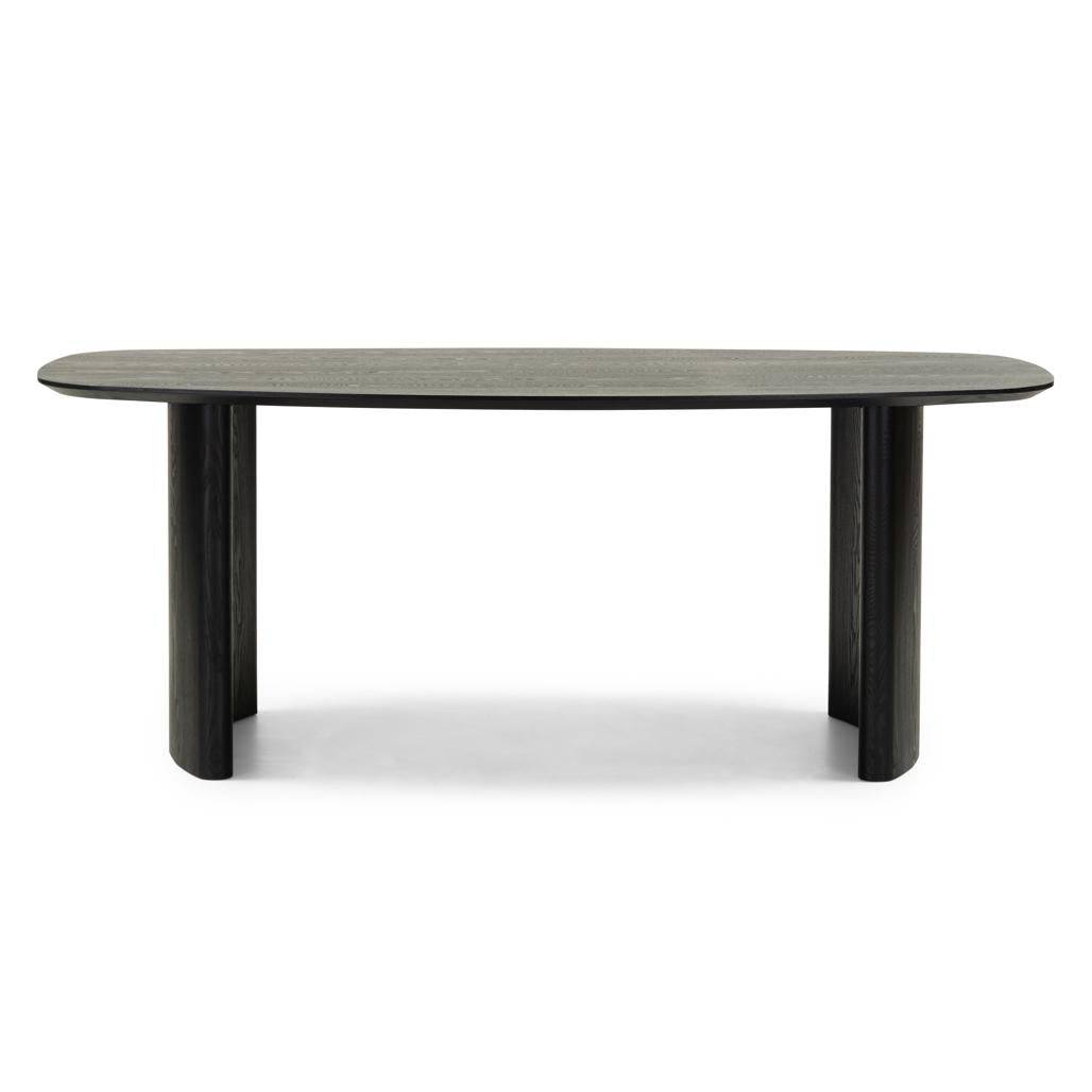 Tavolo da pranzo MARIS 200 cm, ovale, impiallacciatura frassino