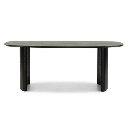 Tavolo da pranzo MARIS 200 cm, ovale, impiallacciatura frassino