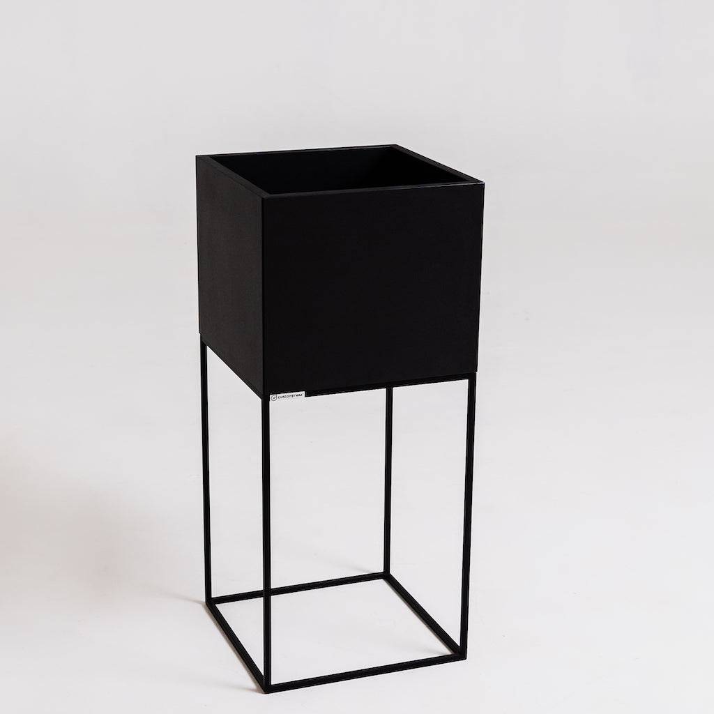 Vaso Flowerpot PALMUS METAL 80x35x35 - Nero