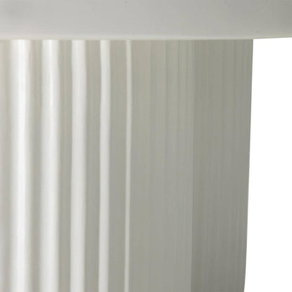 Tavolino RIGATO 45 cm, tondo, bianco, rigato