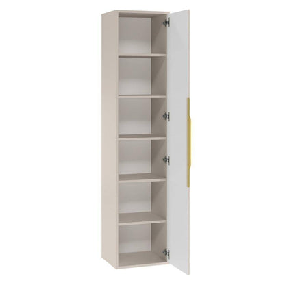 Mobile bagno ANVERS, rigato, maniglia oro, cashmere
