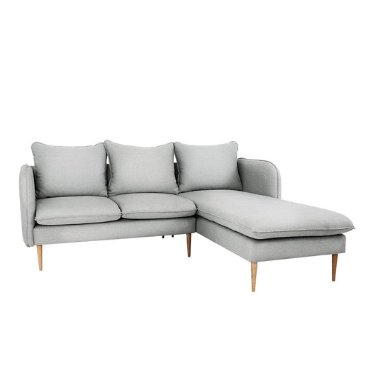 POSH P WOOD Corner Sofa Platinum