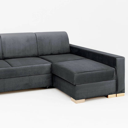 Eckschlafsofa STABLE R - Grau Lila