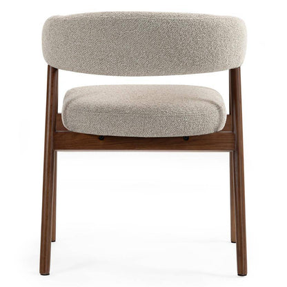 Sedia Imbottita MUE, Marrone Chiaro/Legno di Quercia