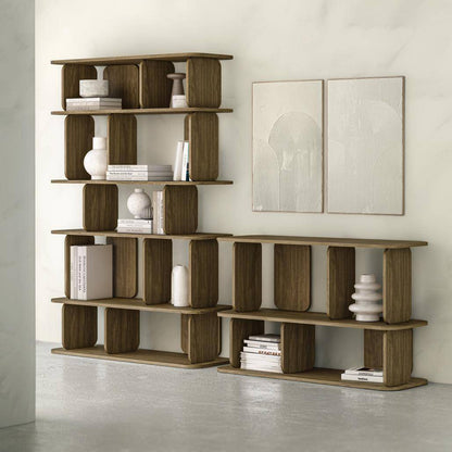 Scaffale alto arrotondato SALA, marrone espresso