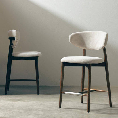 Barhocker MIRALI Beige und Braun