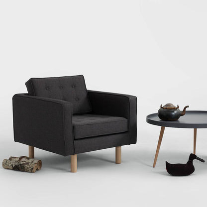Sessel TOPIC WOOD, Carbon, Naturholz