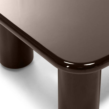 Couchtisch MURIEN 70 cm, Glänzende Schokolade
