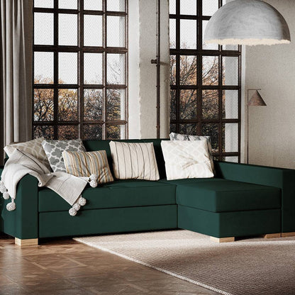 Eckschlafsofa STABLE R – Avocado