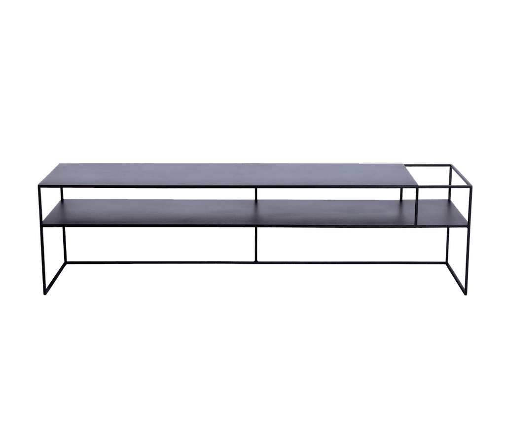 Tavolo RTV SENSO FLOWER METAL 170x45 P - nero