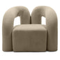 SELLEL Upholstered armchair, brown, bouclé