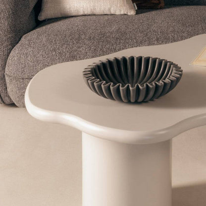 Beistelltisch MIRELLA, graubeige, abgerundete Formen
