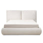 UNAR Letto imbottito 160x200 cm con contenitore beige