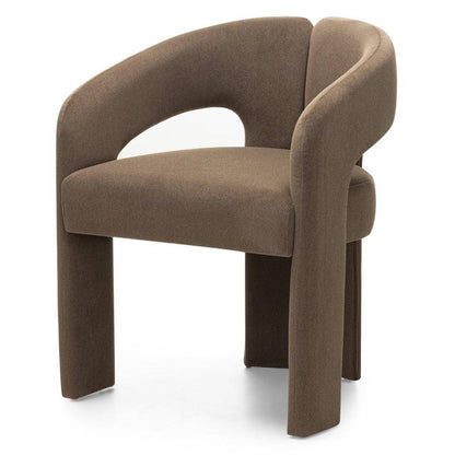 Sedia imbottita JOEL, mocca