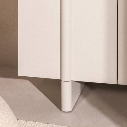 Cassettiera OSSM 2 porte cashmere, fronti arrotondati
