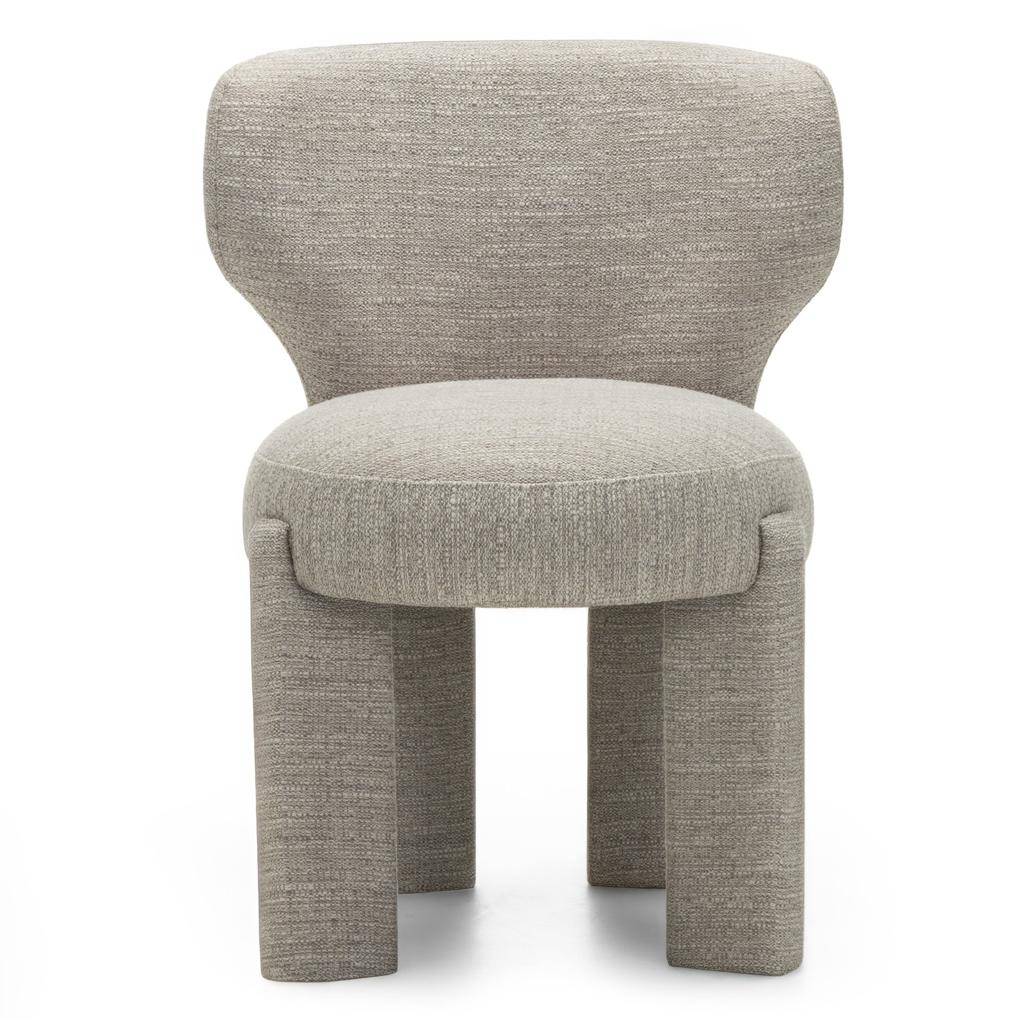 Polsterstuhl MALI beige, abgerundete Formen