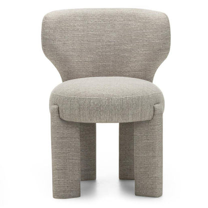 Polsterstuhl MALI beige, abgerundete Formen