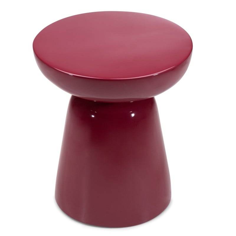 LIMPO Couchtisch 40 cm Burgunderrot Hochglanz